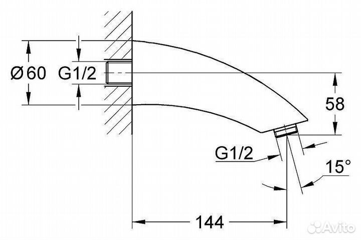 Душ grohe Movario, 5 режимов, диаметр 100 мм, хром