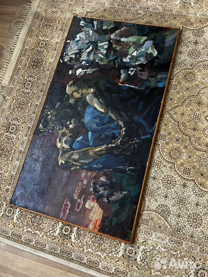 Демон картина маслом Врубель