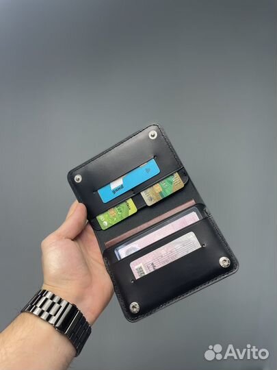 Обложка для автодокументов натуральная кожа