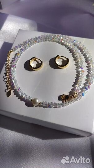 Украшения бижутерия чокер серьги