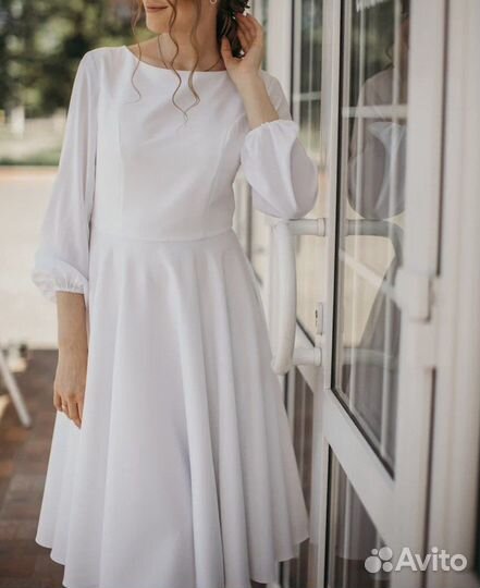 Платье белое
