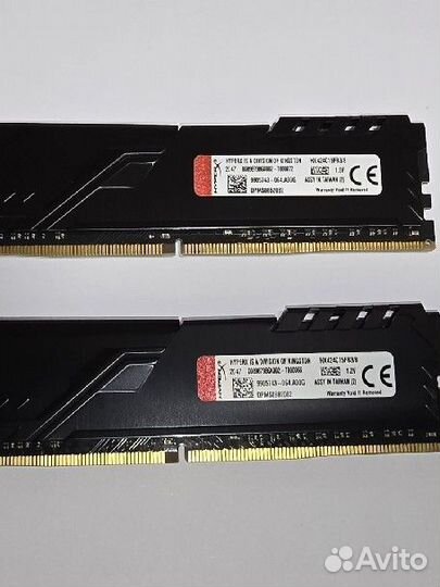 Оперативная память ddr4 hyperx fury 16gb 2400Мгц