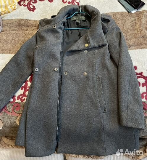 Пальто серое Mango