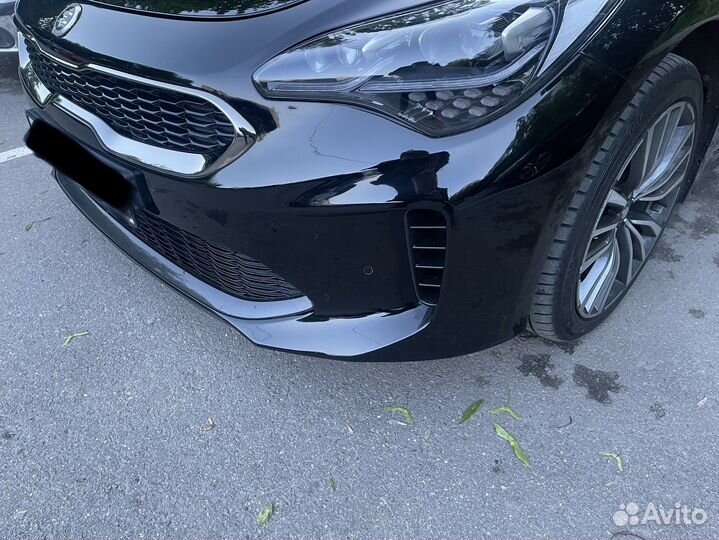 Передний бампер киа stinger в сборе