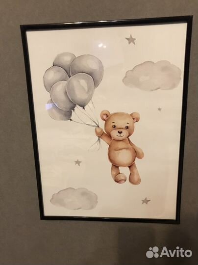 Постер в раме для детского уголка