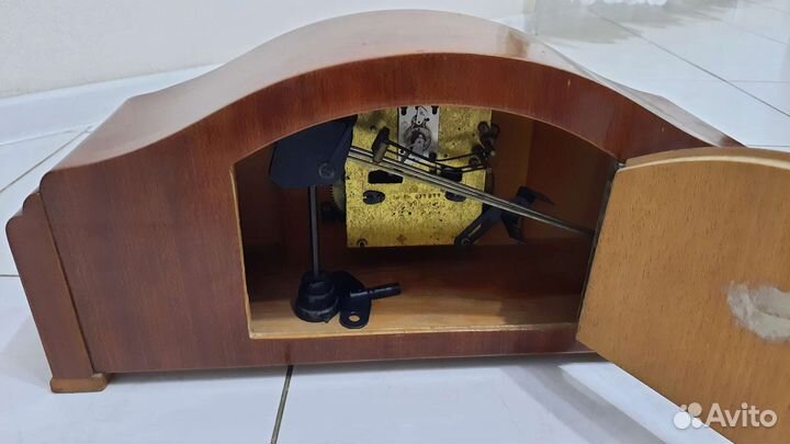 Настольные каминные часы очз