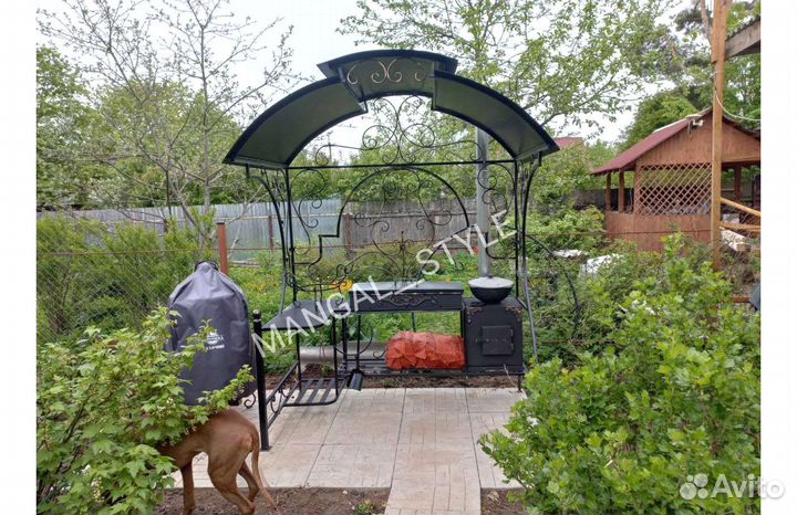 Мангал с крышей