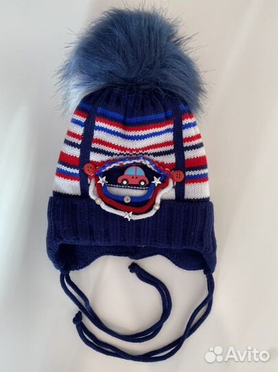 Шапка зимняя на мальчика р. 40-42