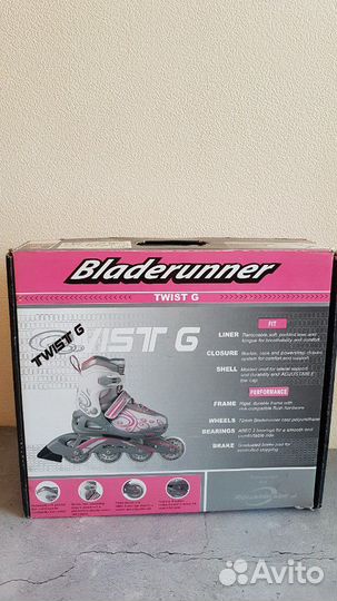 Раздвижные роликовые коньки размер 28-32 Италия