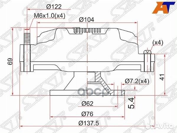 Вискомуфта toyota townace/liteace 2-3С# 92- ST
