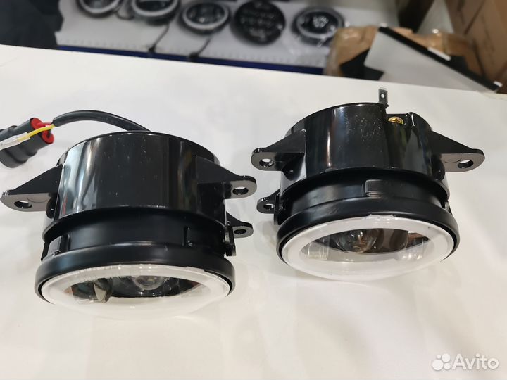 Противотуманки Land Rover LED +Дхо 120w