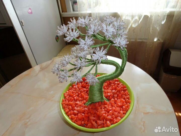 Бонсай сосна белая из бисера