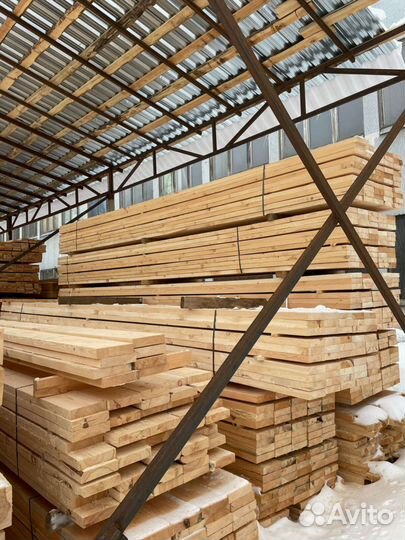 Доска обрезная 50х100х6000мм