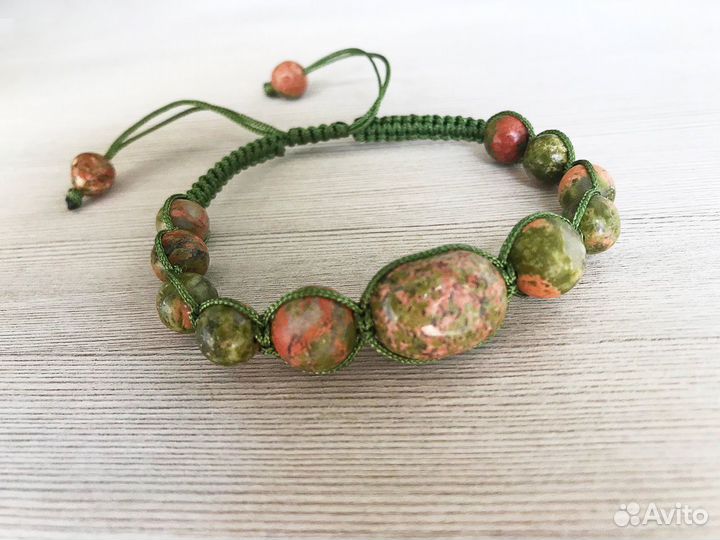Браслет шамбала из унакита
