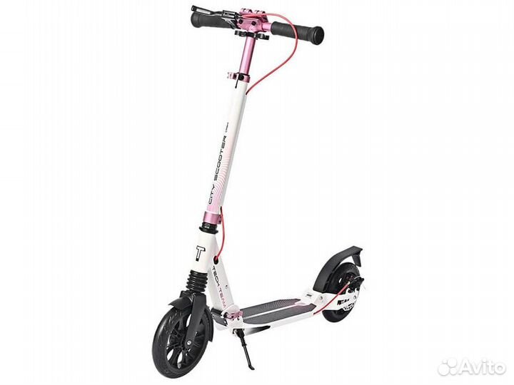 Самокат 189025 тт City scooter Disk Brake red 1/2