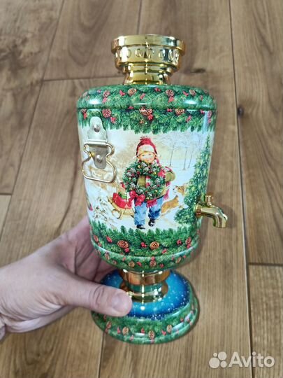 Новогодняя чайница-самовар