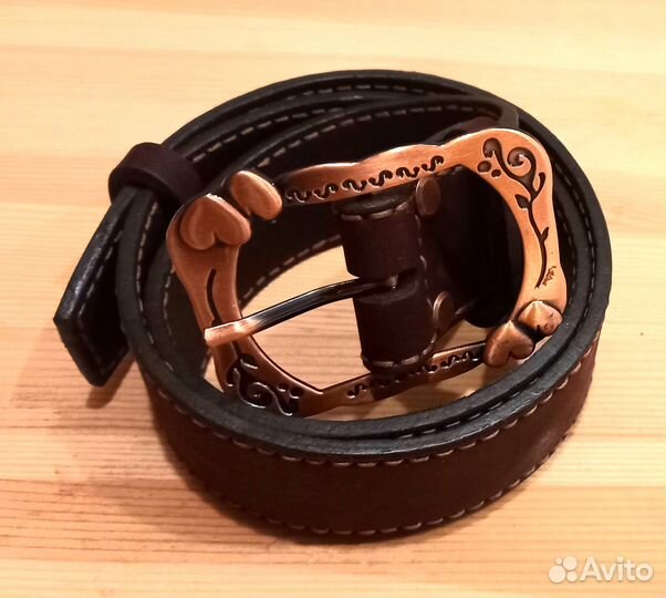 Ремень женский натуральная кожа ручная работа