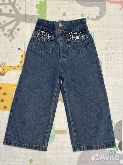 Бриджи джинсовые для девочки 122 размер