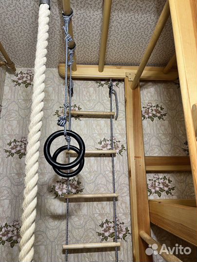 Кровать чердак - спорткомплекс