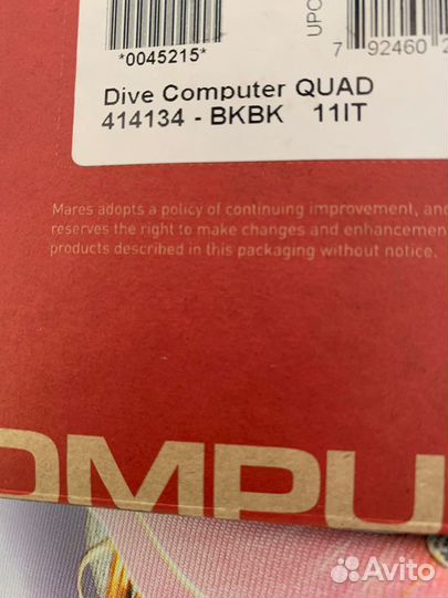 Подводный компьютер Mares Quad Dive