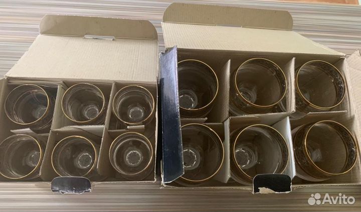 Бокалы из богемского стекла