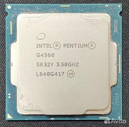 Процессор для сокета 1151 G4560 2ядря 4потока