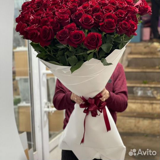 Метровые розы Цветы Доставка