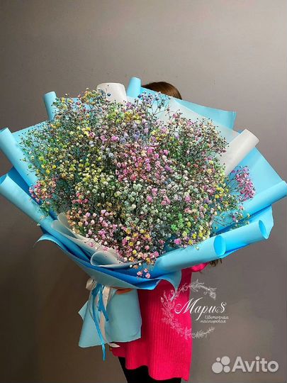 Цветы. Букет цветов. Гипсофила