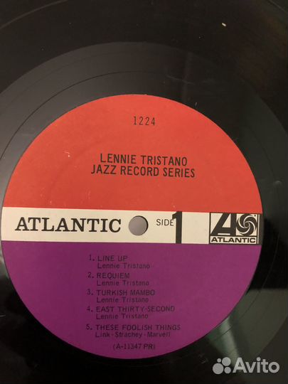 Lennie Tristano, Atlantic 1224, US, 1966 год, EX+