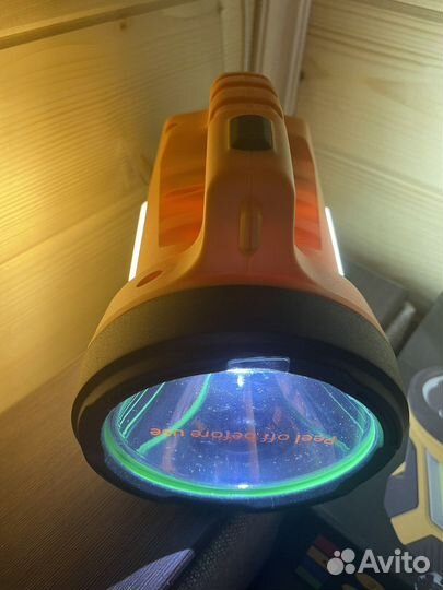 Очень мощный фонарь прожектор повербанк 1,5км