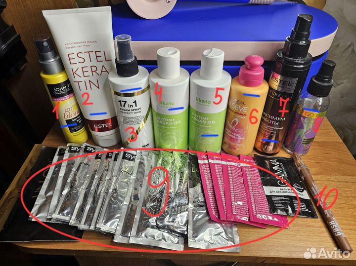 Уходовые средства для волос пакетом