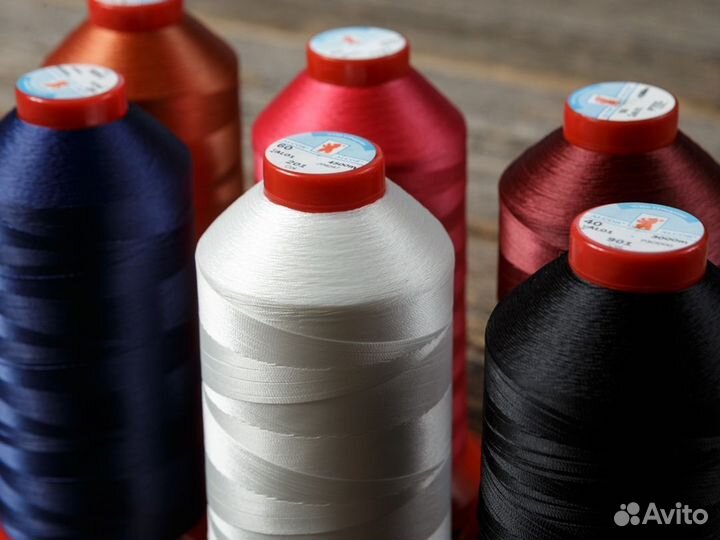 Нить для швейной машины №60, полиэстер, 4500м