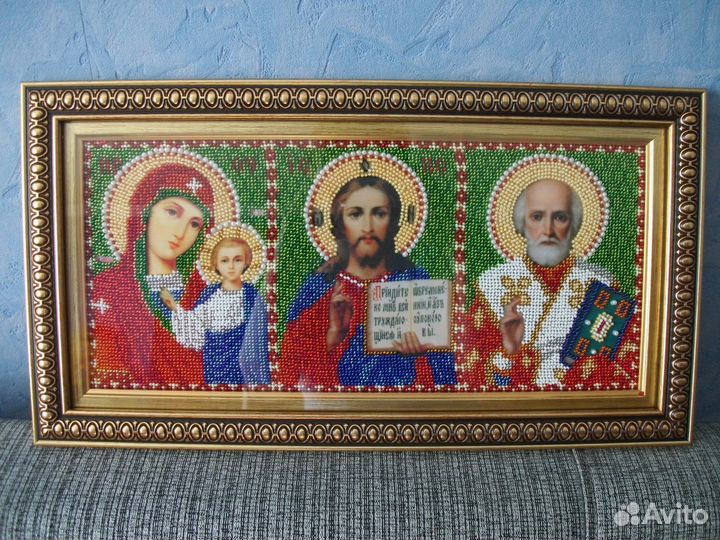 Иконостас Казанская, Иисус и Николай Чудотворец