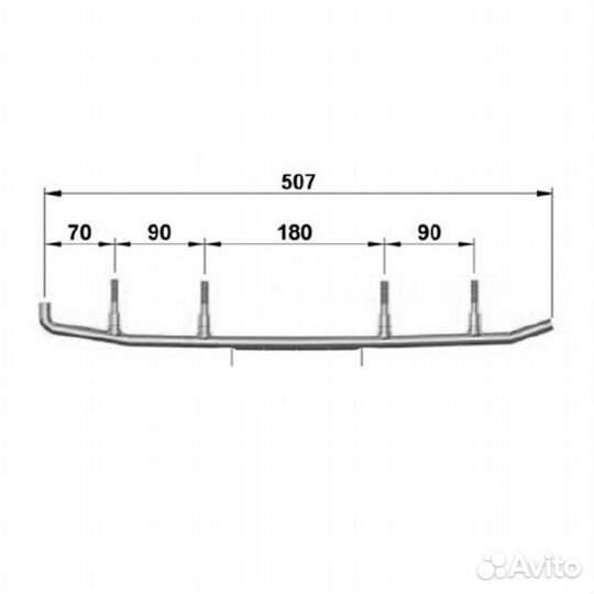 Коньки лыж усиленные 160 мм Sledex для Yamaha