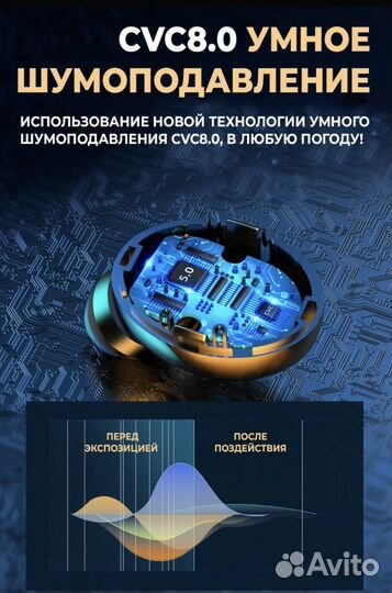 Беспроводные наушники с микрофоном