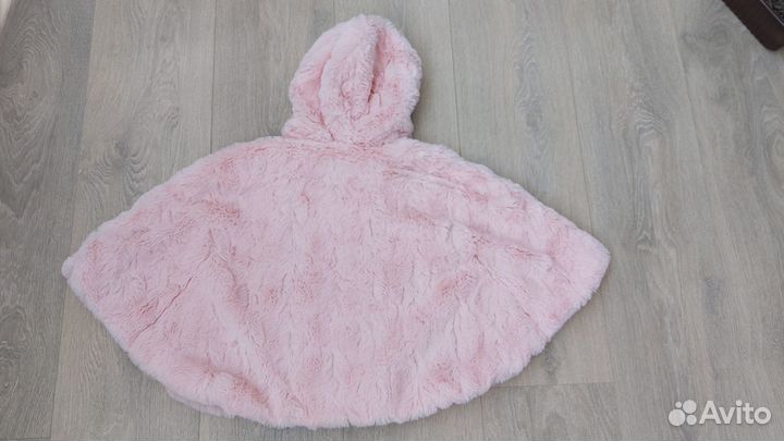 Пончо шубка накидка