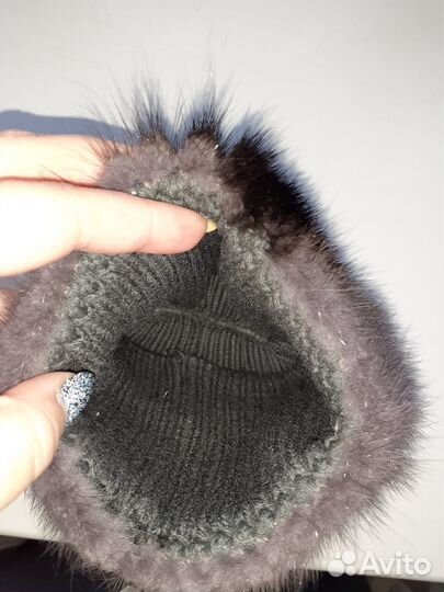 Шапка норковая женская