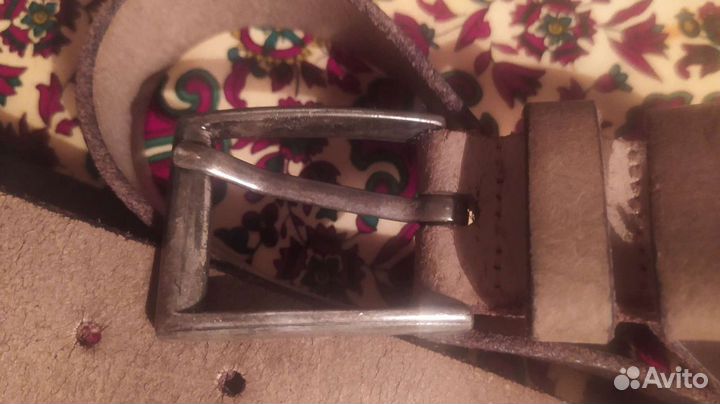 Ремень кожаный винтаж mexx