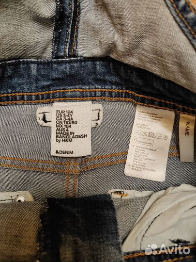 Джинсовый комбинезон 104