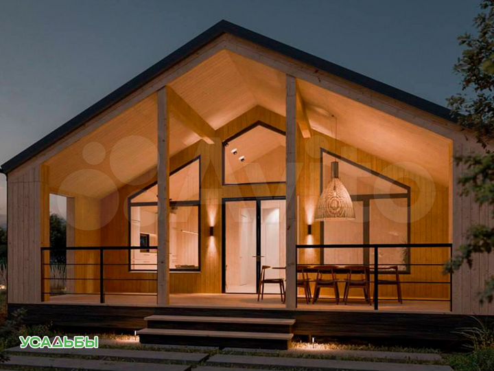 Дом 102,8 м² на участке 8 сот.