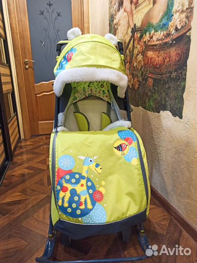 Детские санки коляска ника