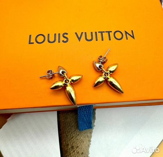 Серьги louis vuitton