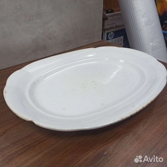 Большое Блюдо Фарфор Кузнецов Царская Россия Ретро