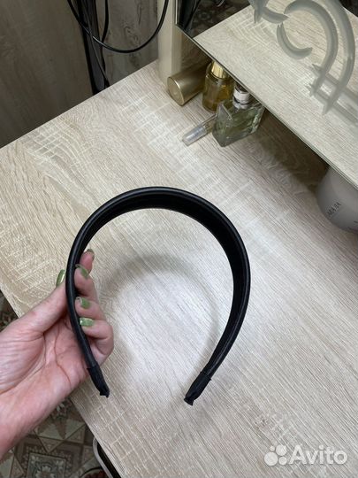 Ободок кожаный