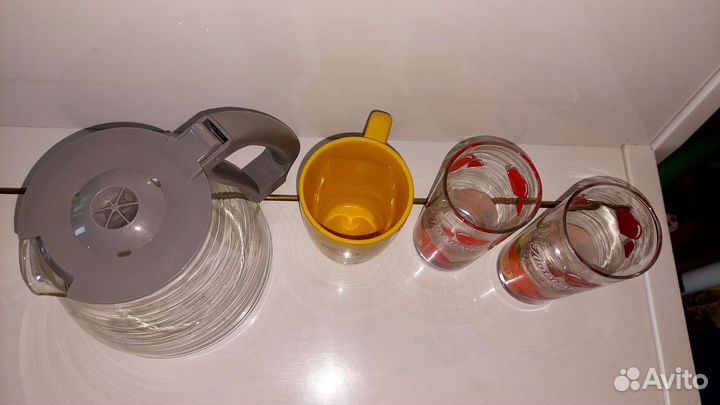 Чайник заварочный, бокалы Любимый сад, Билла