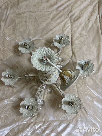 Люстра потолочная хрустальная новая