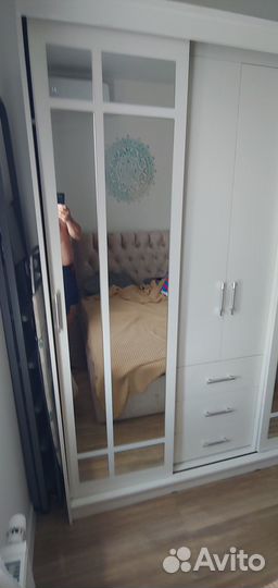 Двери для шкафа купе с зеркалом Маэстро 2 шт