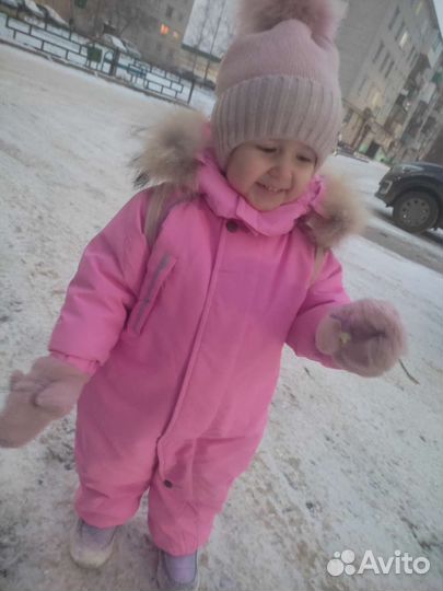 Зимний комбинезон для девочки 92