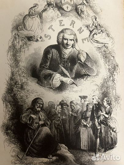 Старая книга Voyage Sentimental