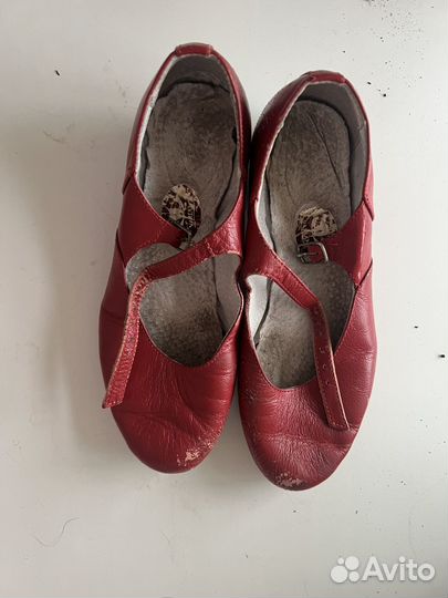 Туфли для народных танцев красные 33